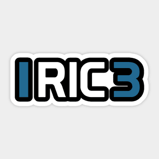 RIC 3 Design - White Text Sticker